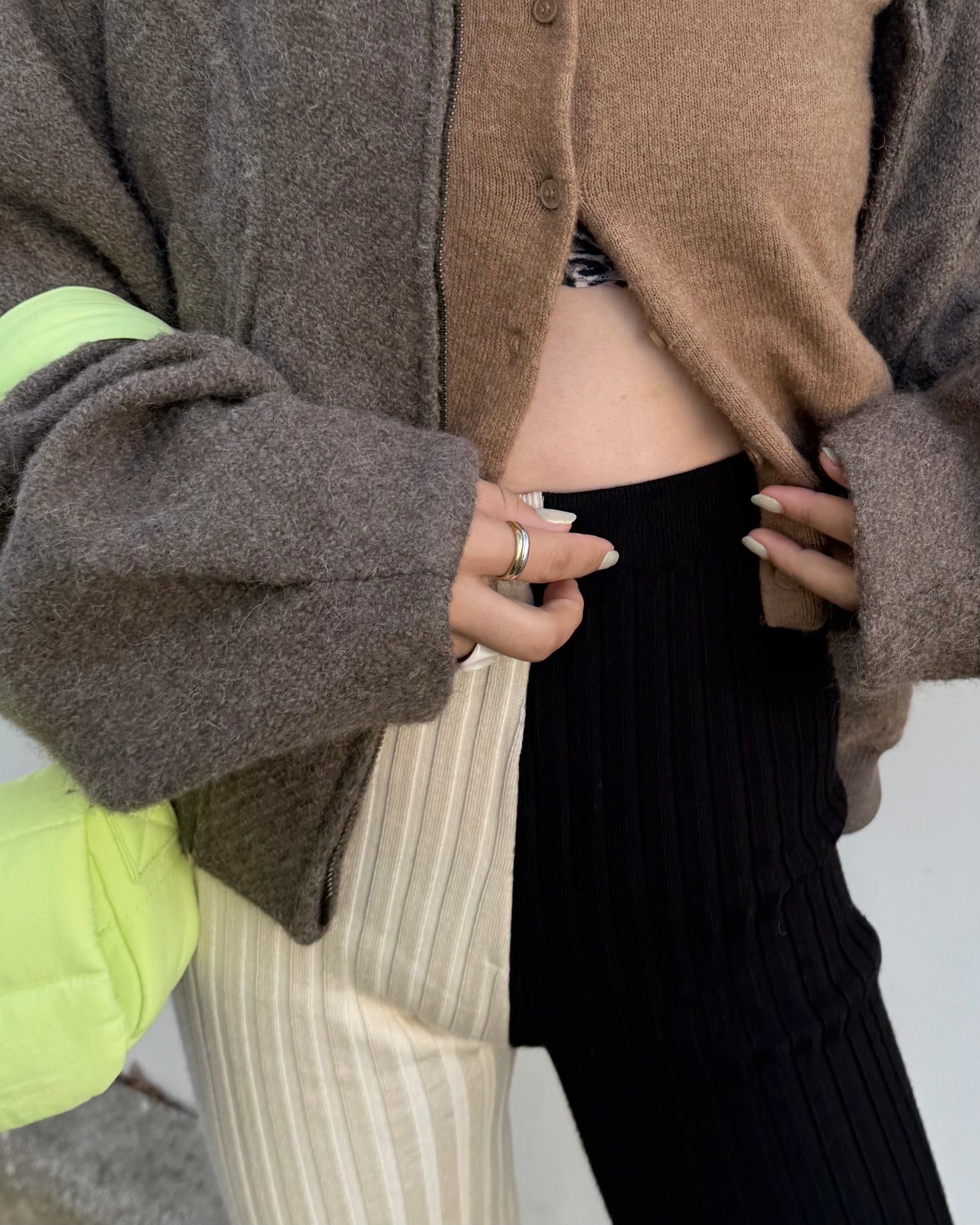 Relax rib pants