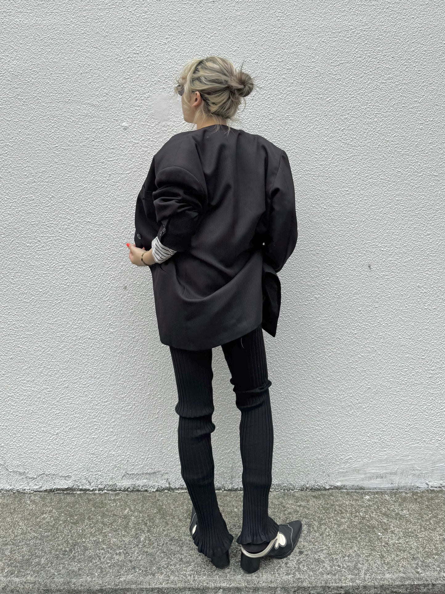 Relax rib pants