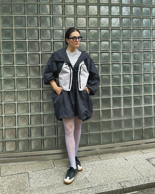 Oversized rain hoodie