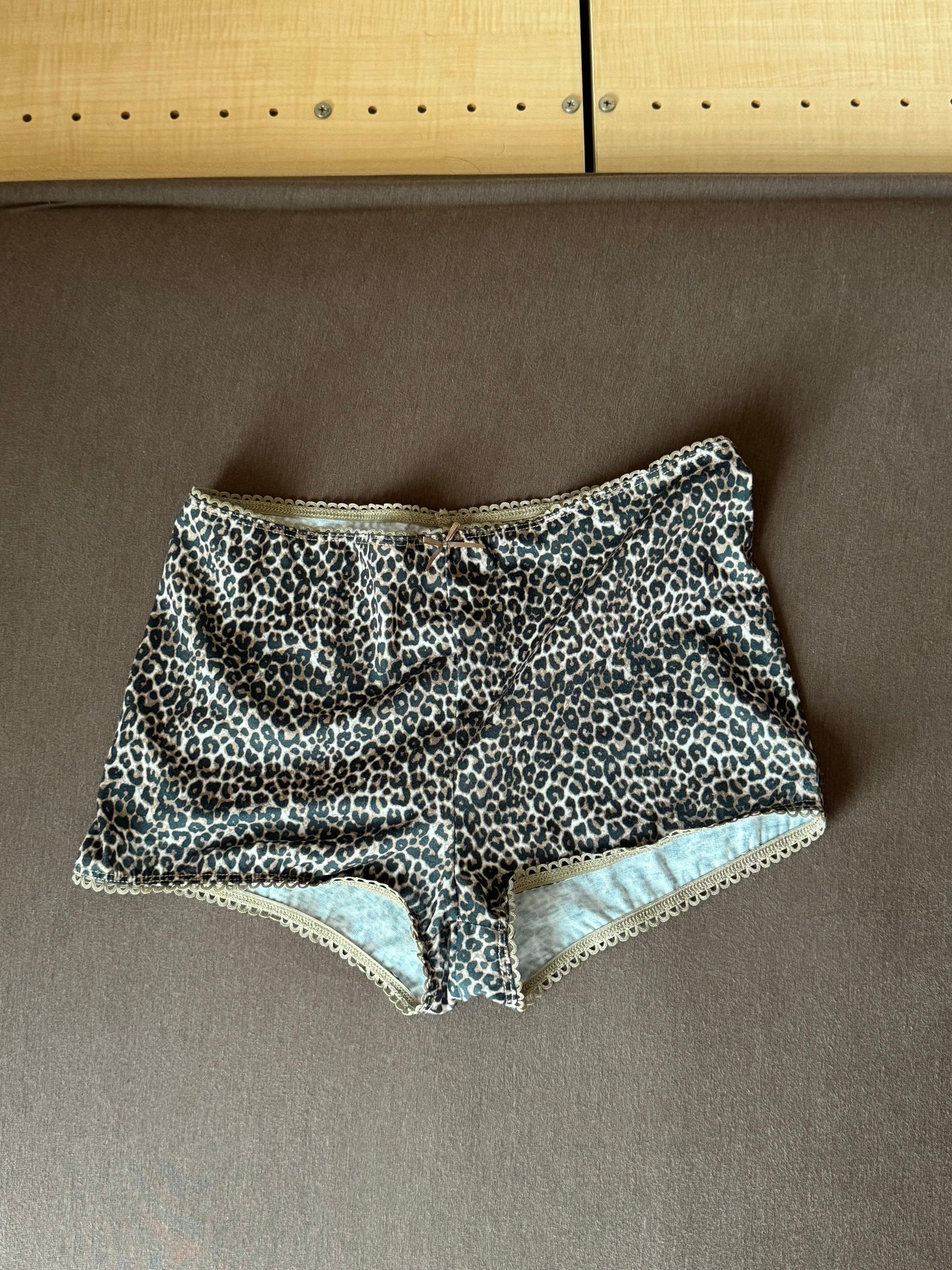 Leopard cotton pants