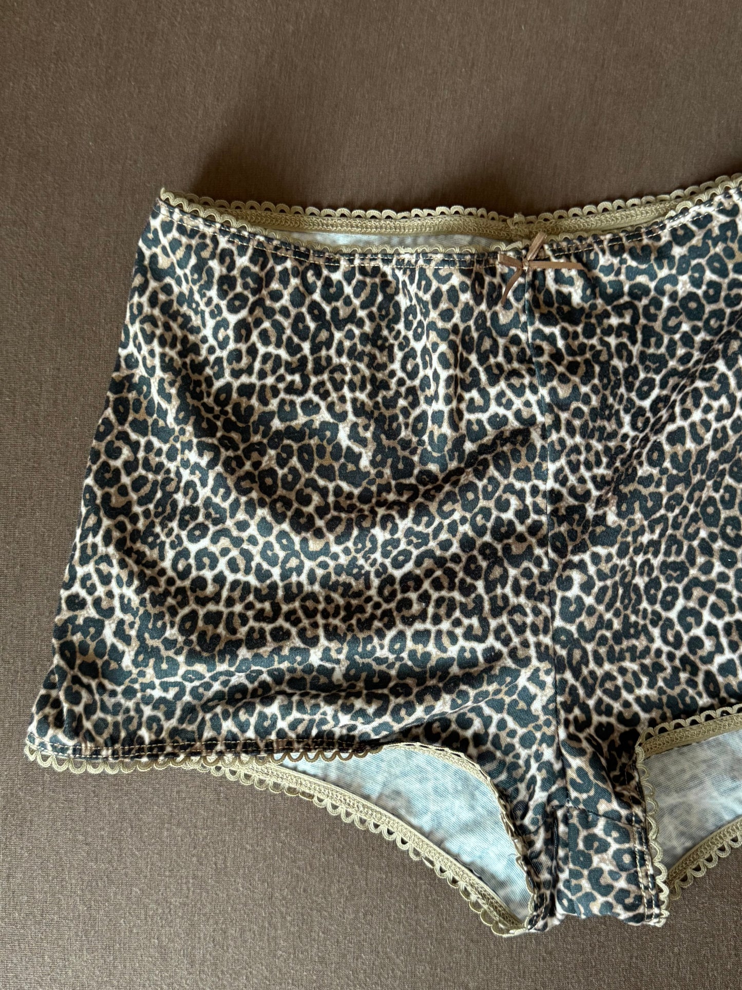 Leopard cotton pants