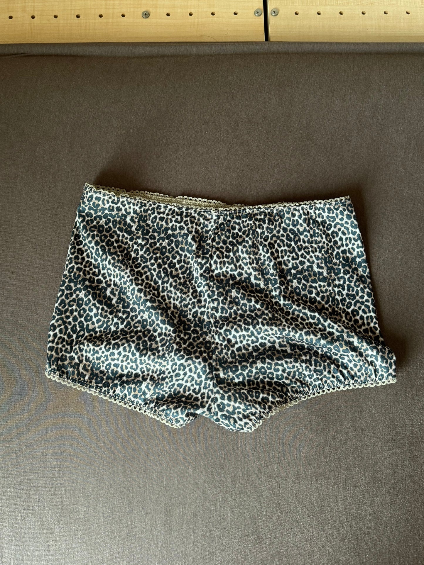 Leopard cotton pants