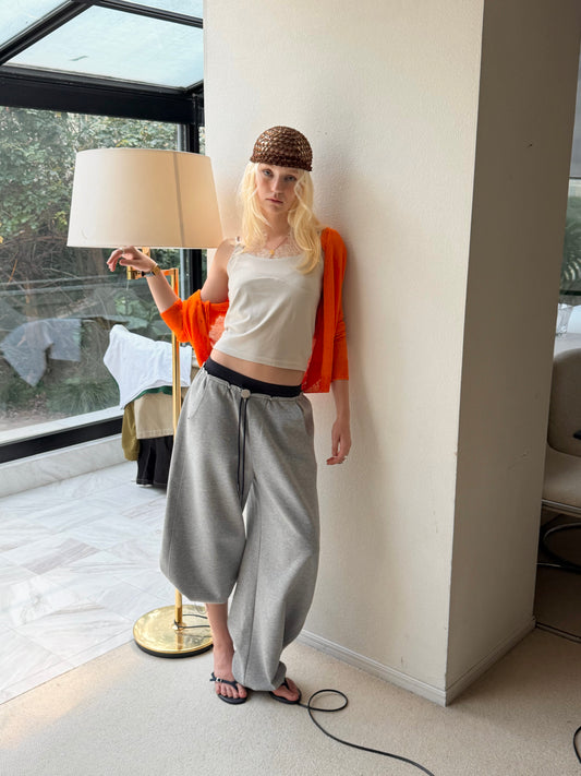 Bicolor sweat pants