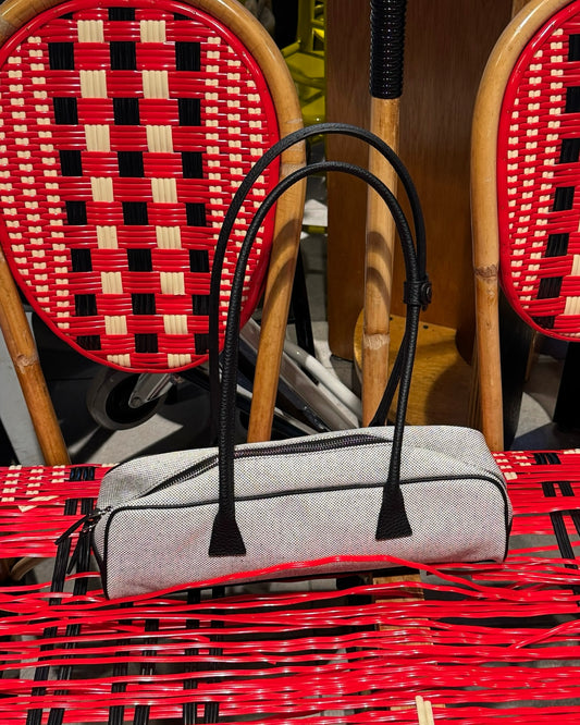 Leather french bread bag