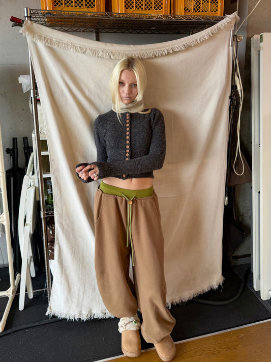 Bicolor sweat pants