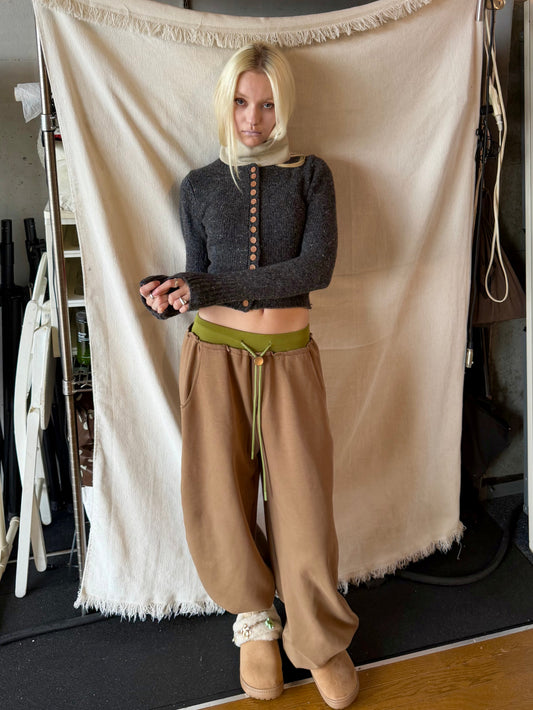 Bicolor sweat pants