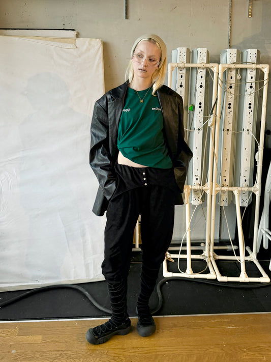 Lace up long boots