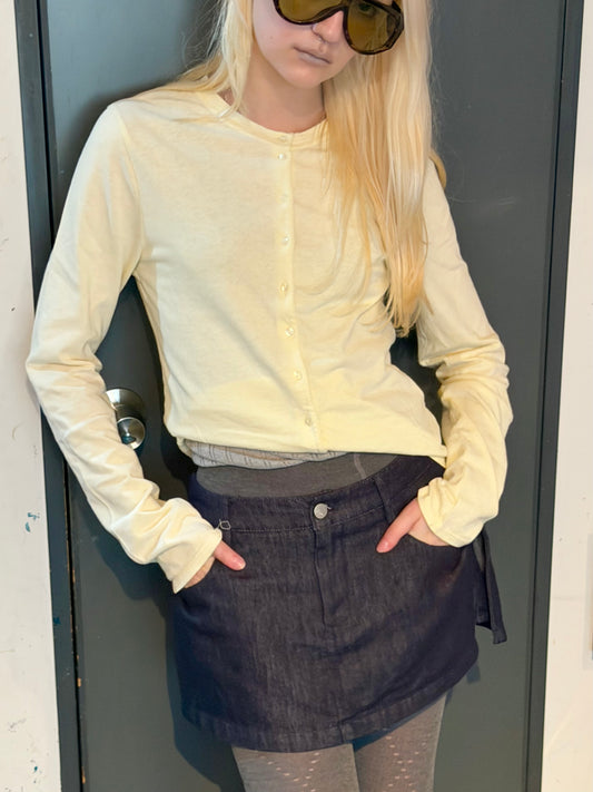 Mini denim scort