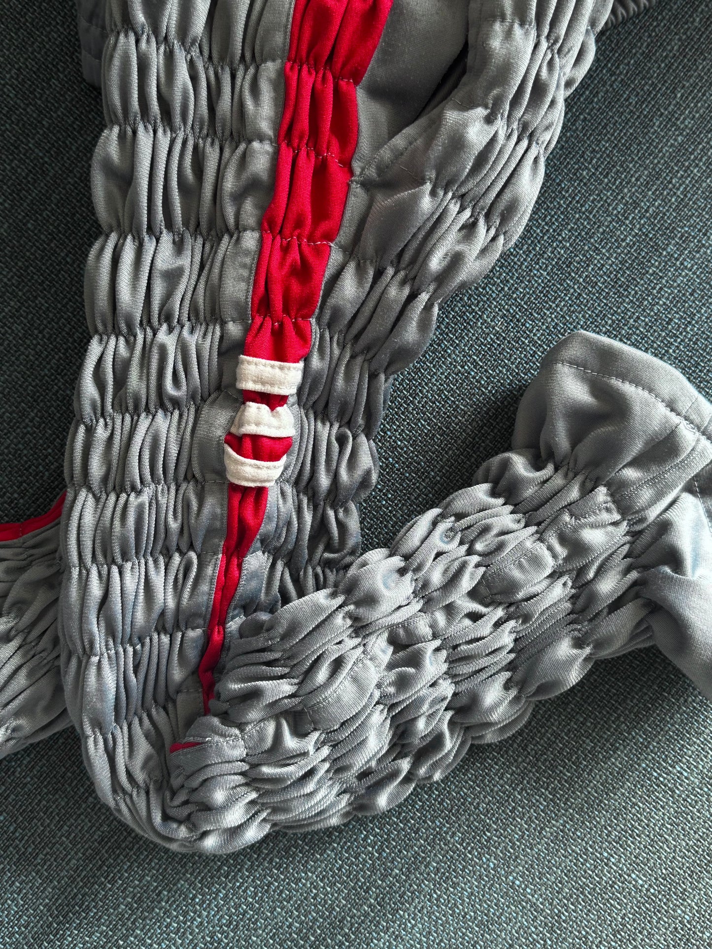 Gather jersey pants gray