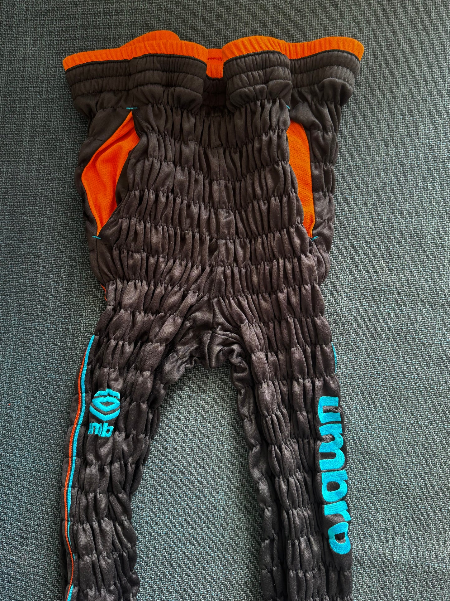Gather jersey pants orange