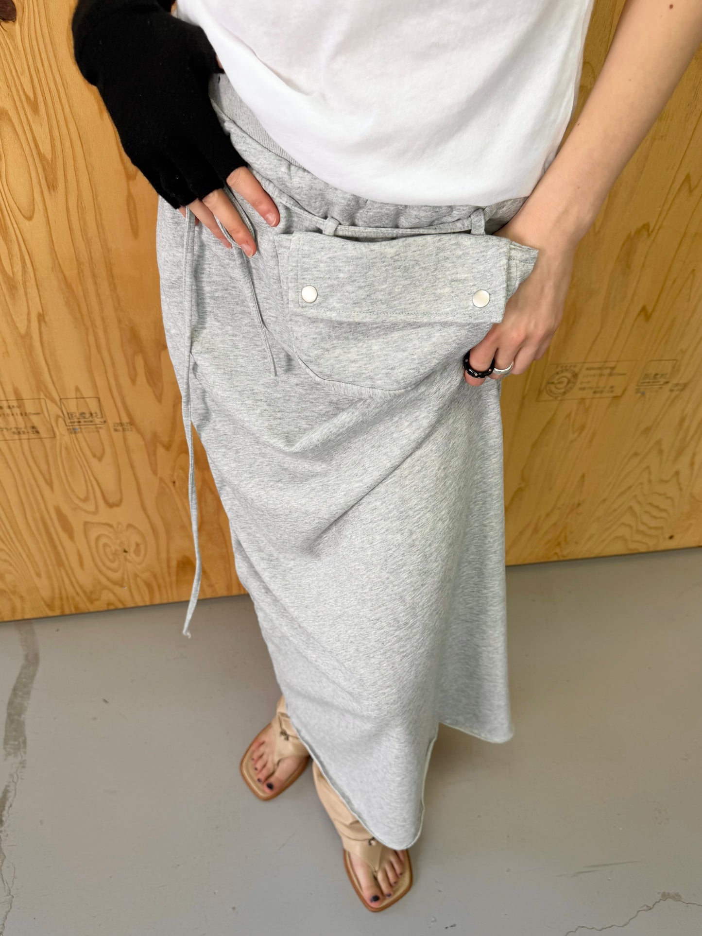 Pocket sweat skirt
