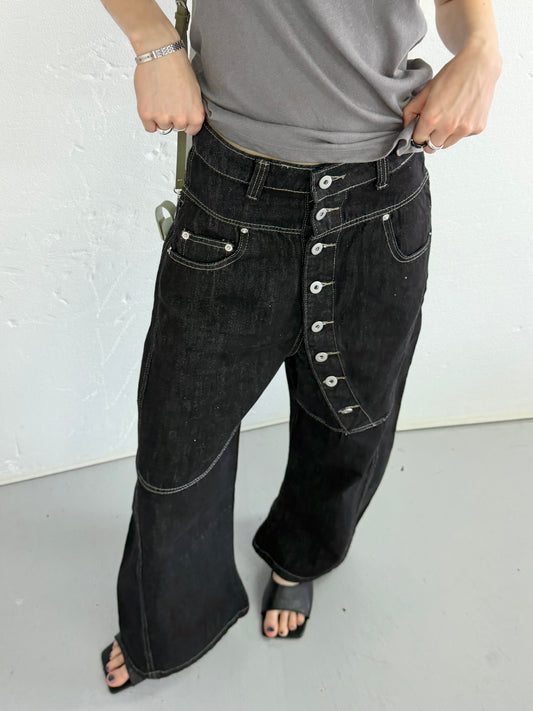 button denim pants