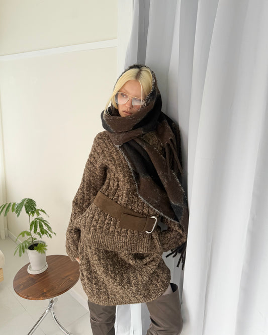 Pixelization knit set up