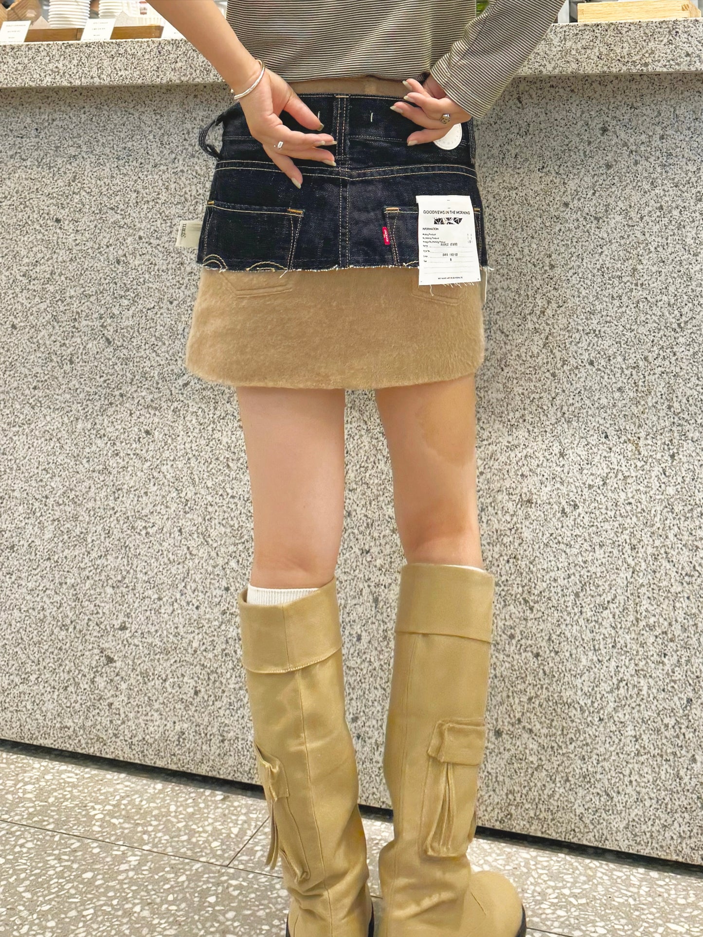Pocket long boots