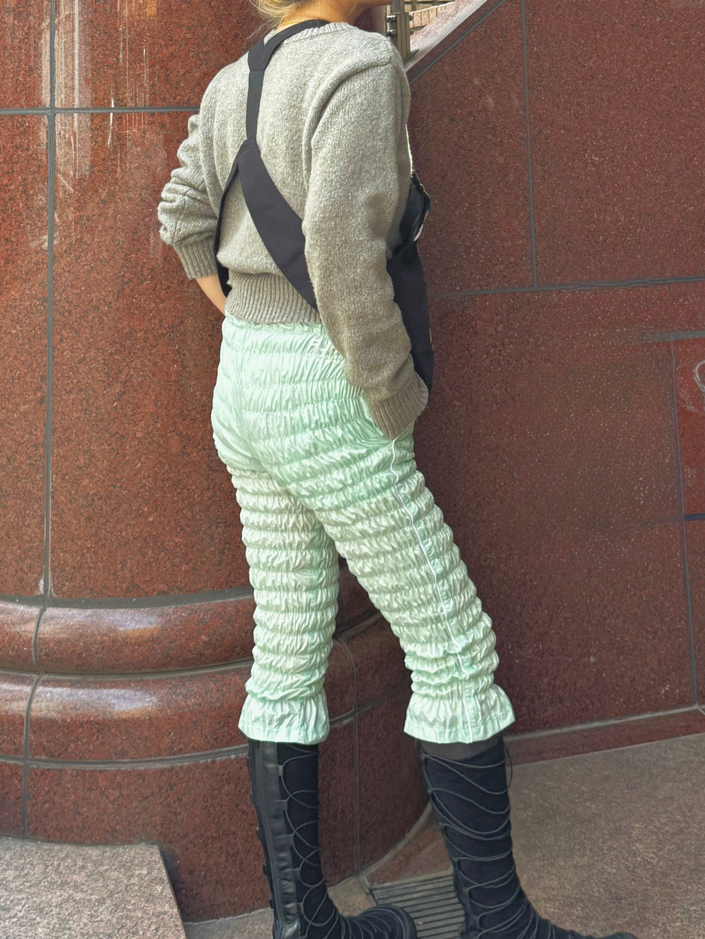 Gather jersey pants mint