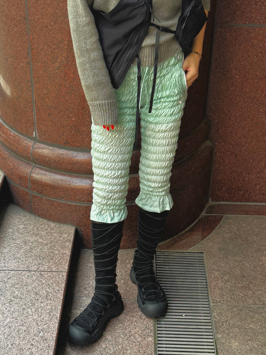 Gather jersey pants mint