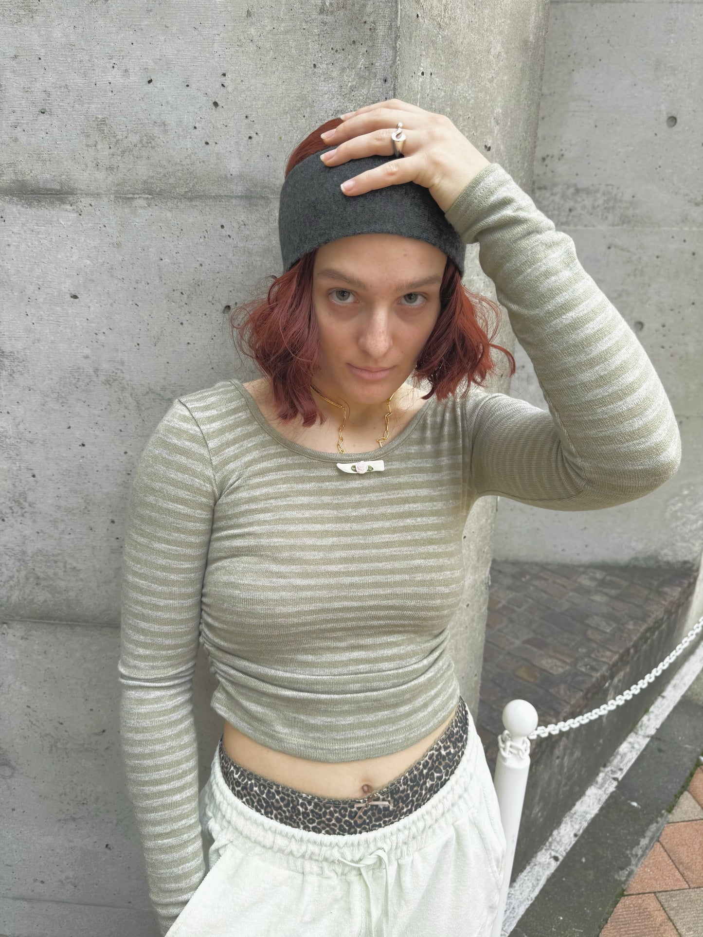 Leopard cotton pants