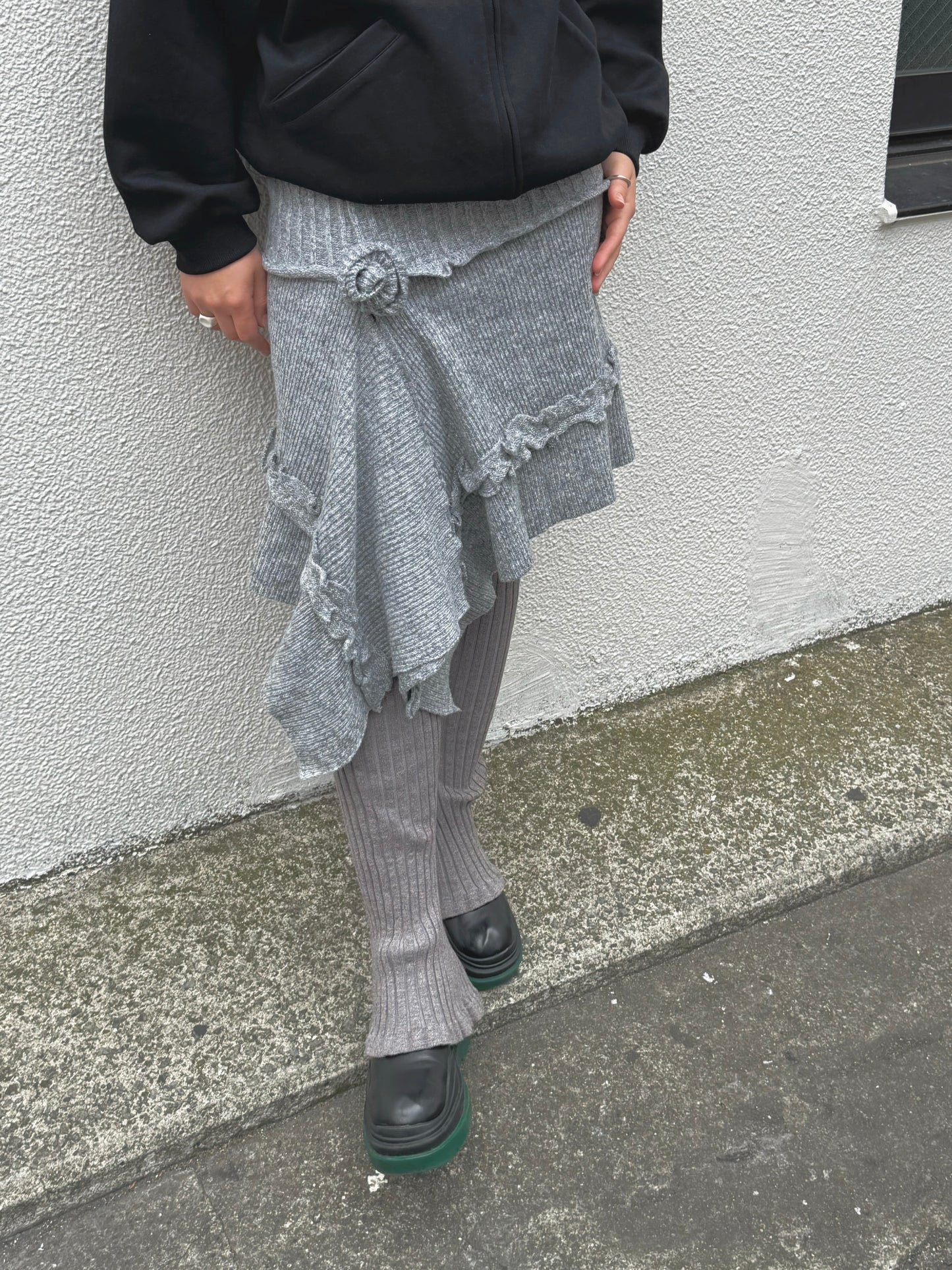 Rose rib skirt