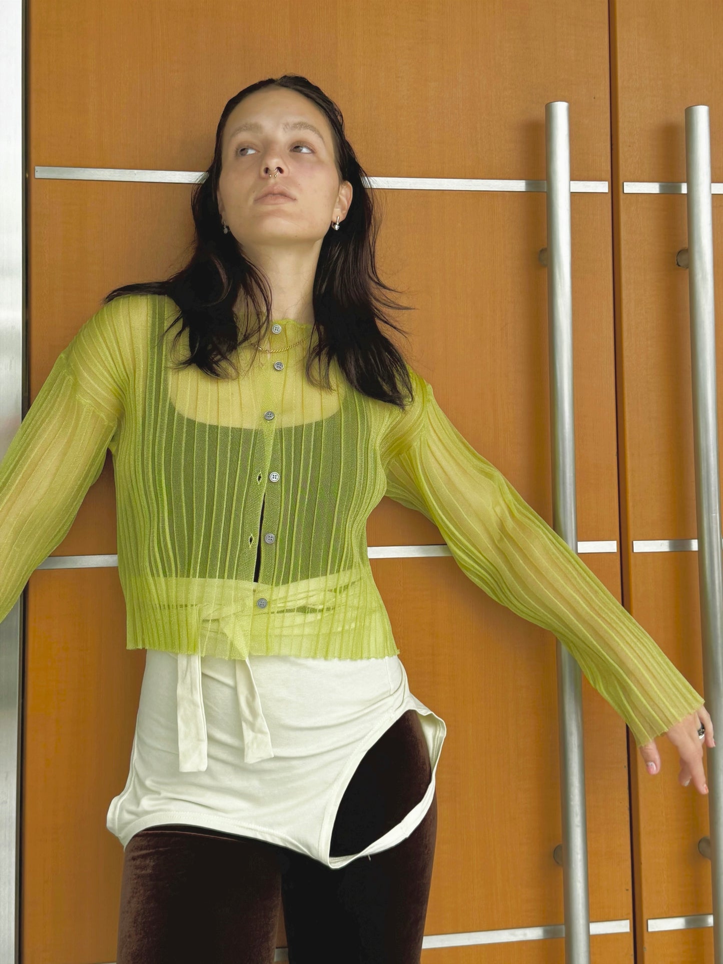Nu see-through cardigan