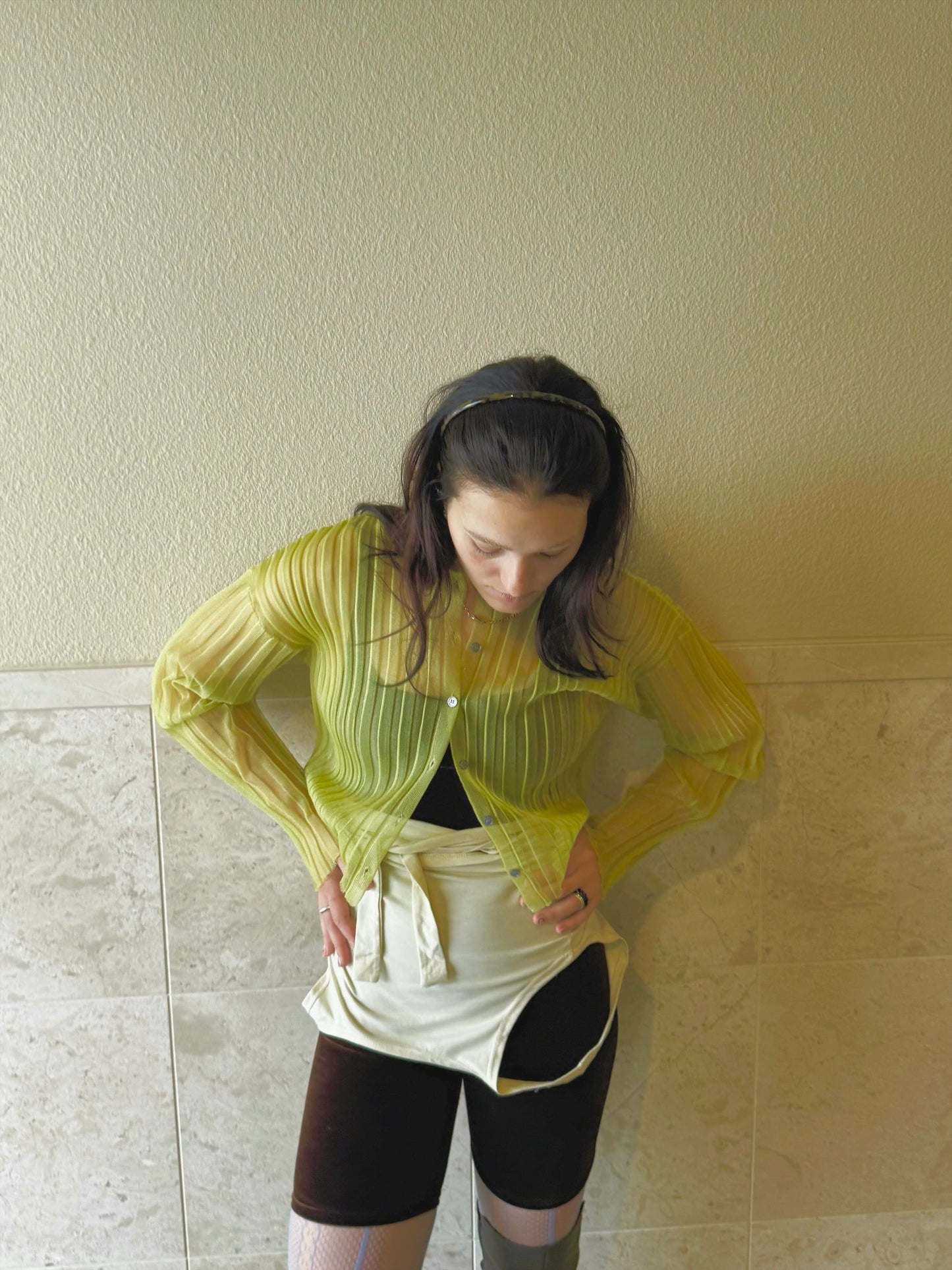 Nu see-through cardigan