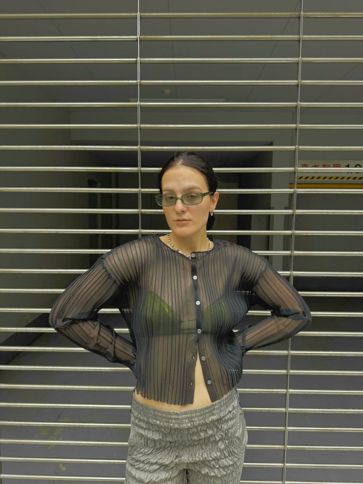 Nu see-through cardigan