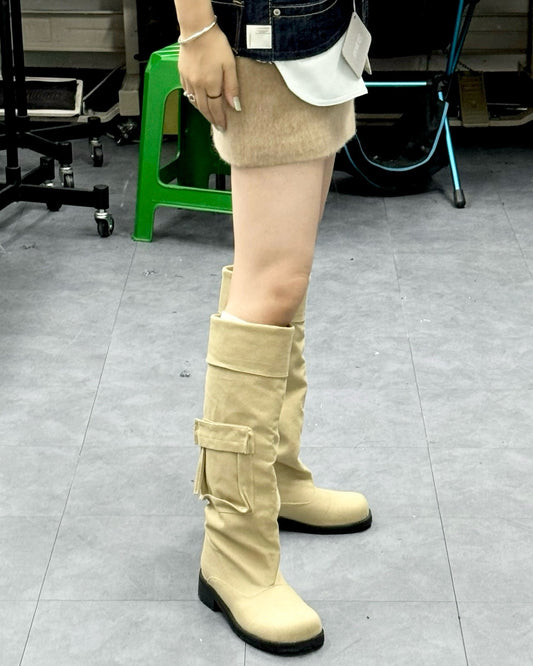 Pocket long boots