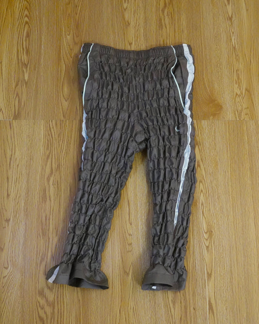 Gather jersey pants khaki
