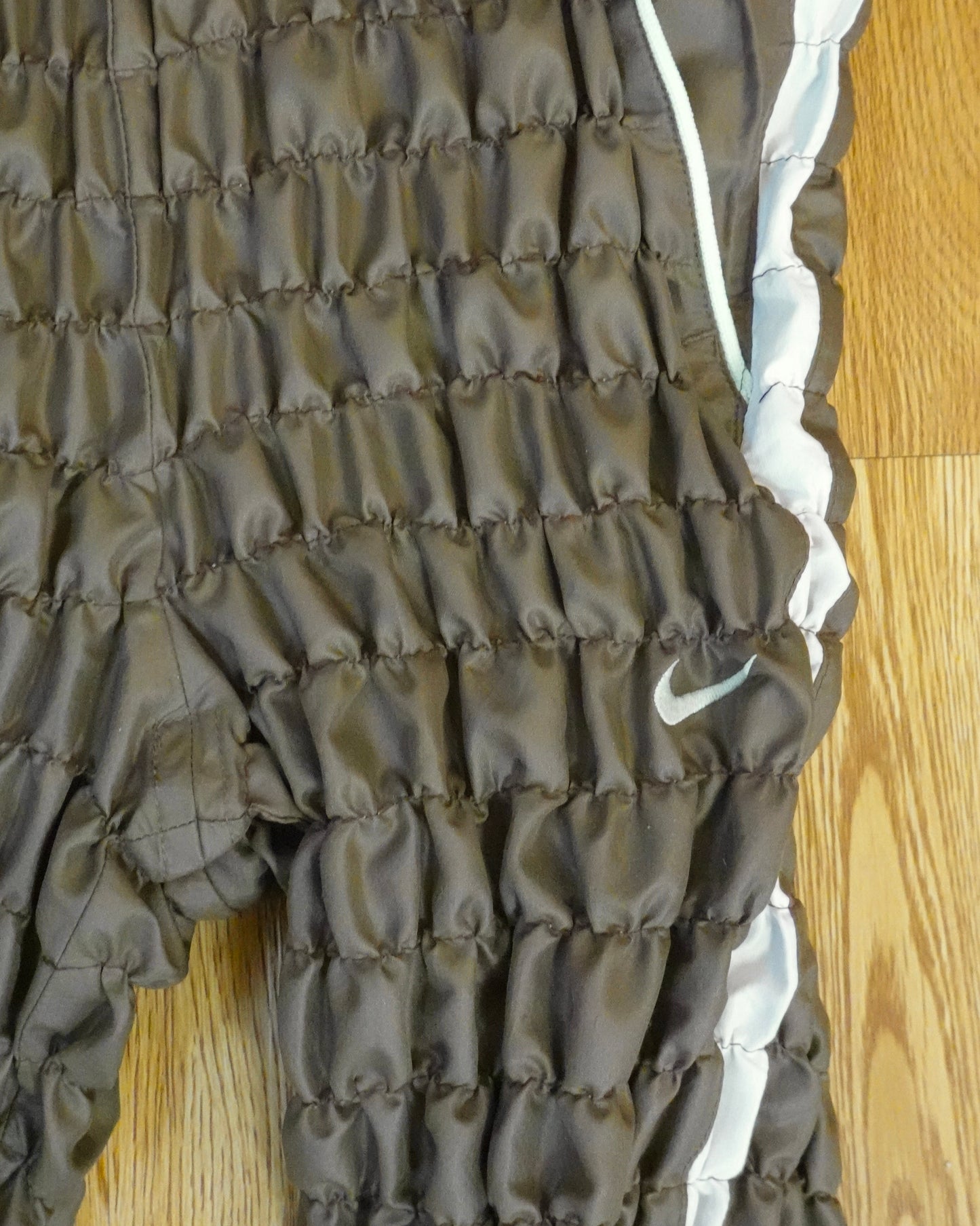 Gather jersey pants khaki