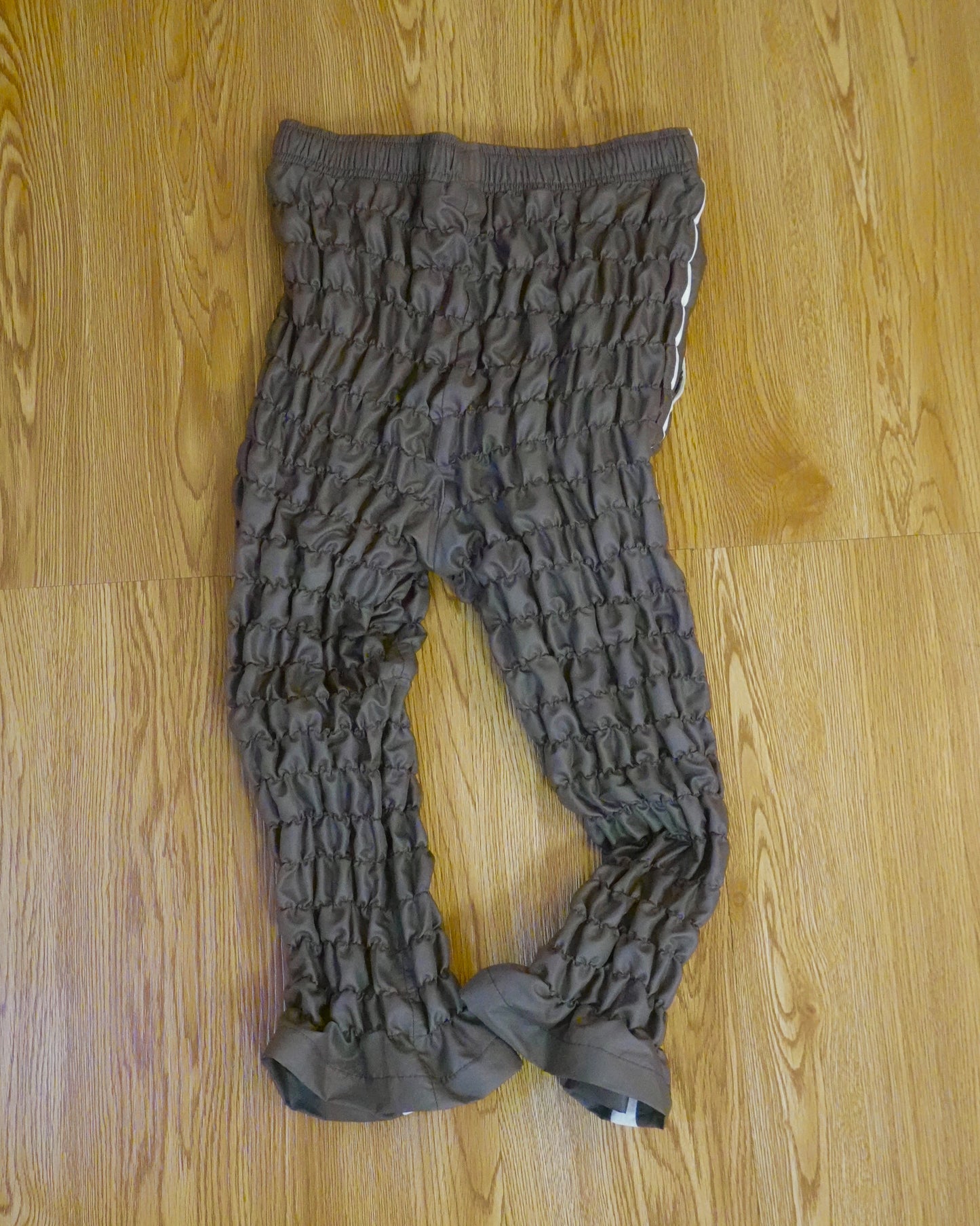 Gather jersey pants khaki