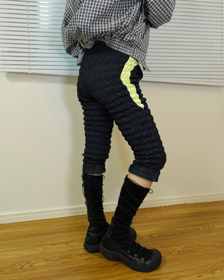 Gather jersey pants neon