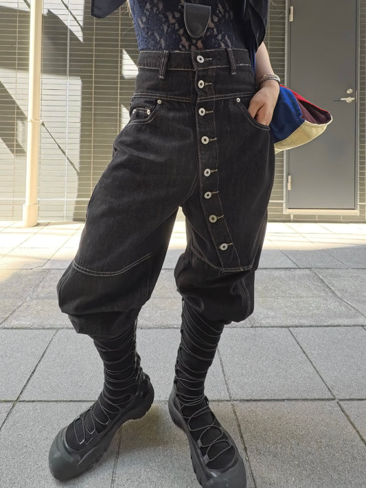 button denim pants