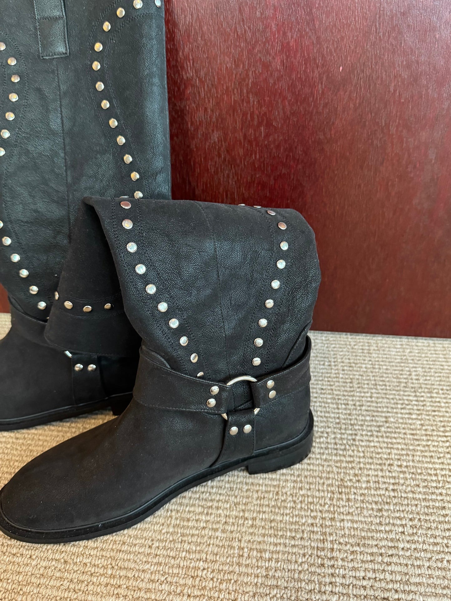 【10末再入荷予定】Studs long boots