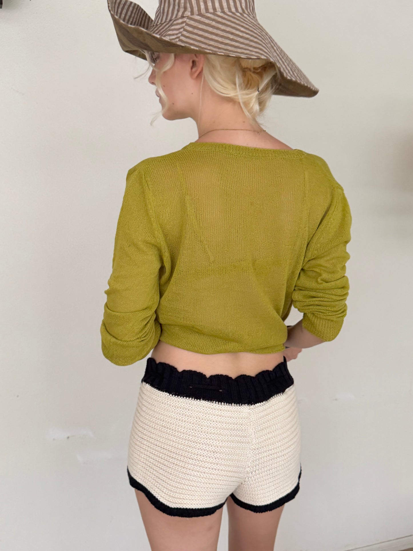 Petal knit pants