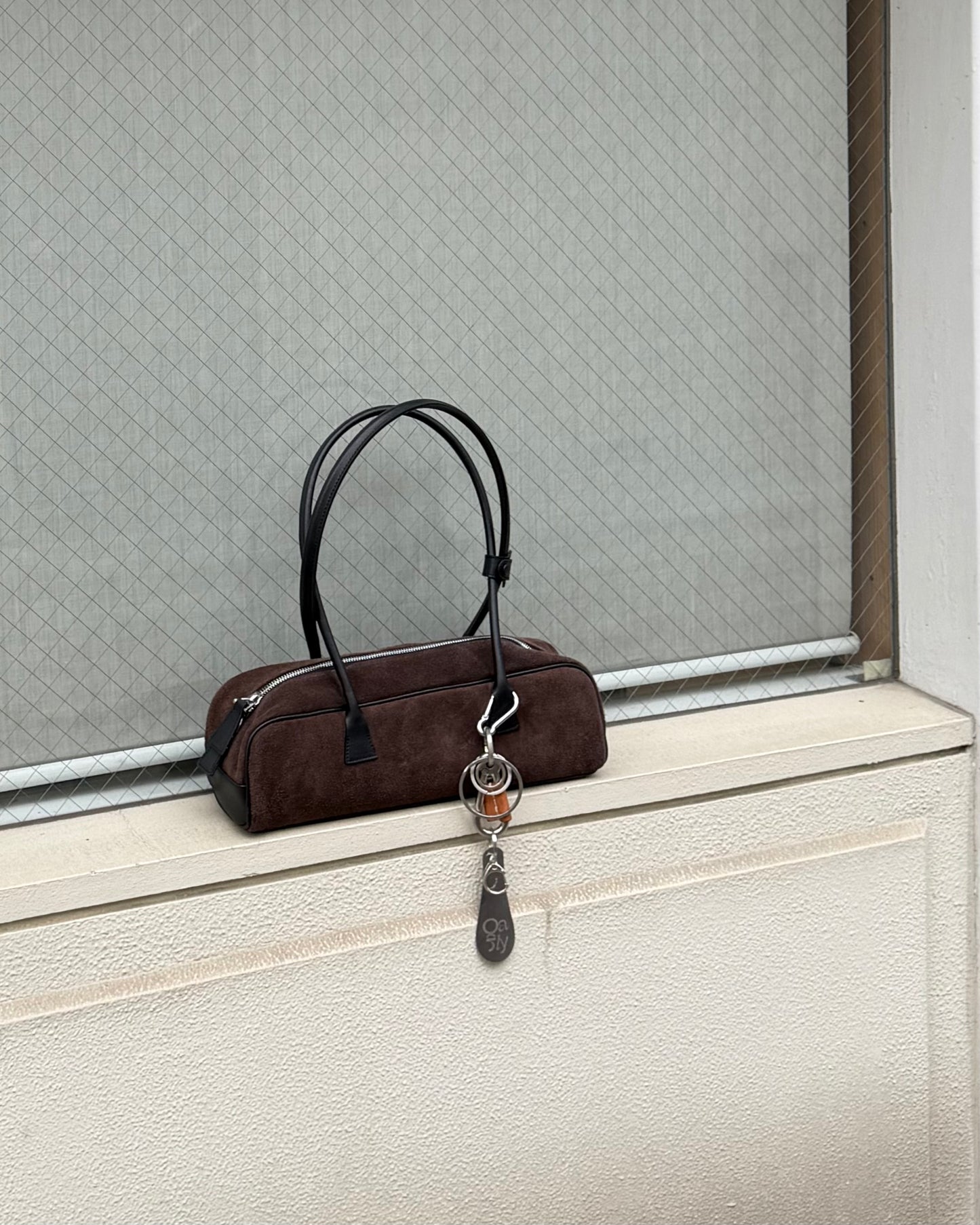 Leather french bread bag