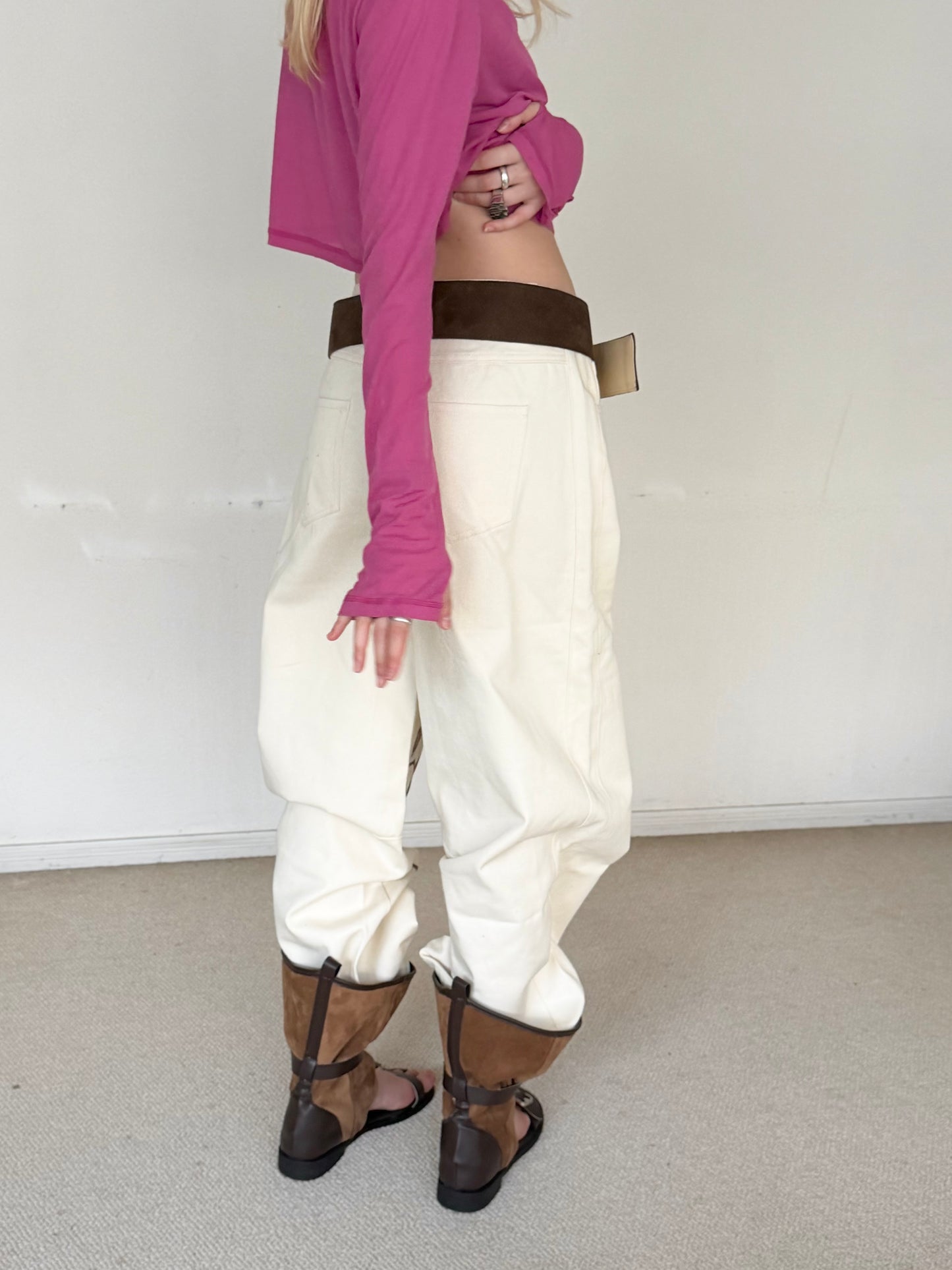 Garden denim pants