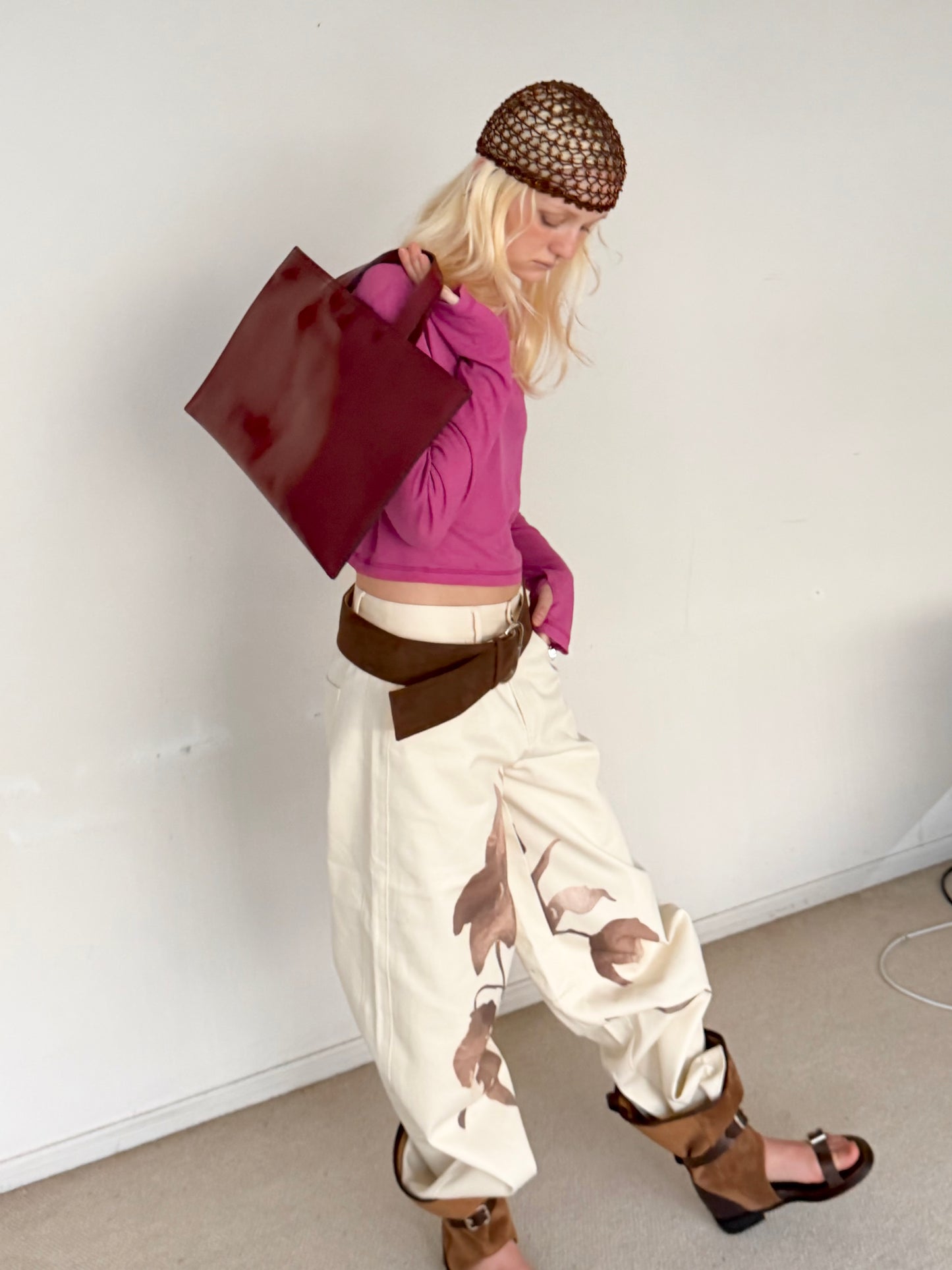 Garden denim pants