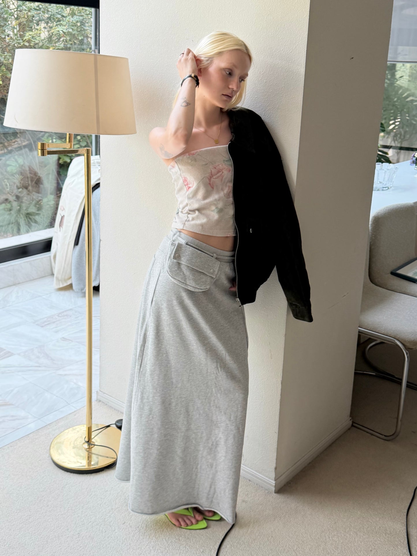 Pocket sweat skirt