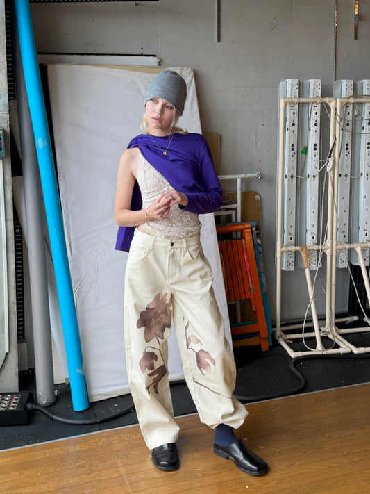 Garden denim pants