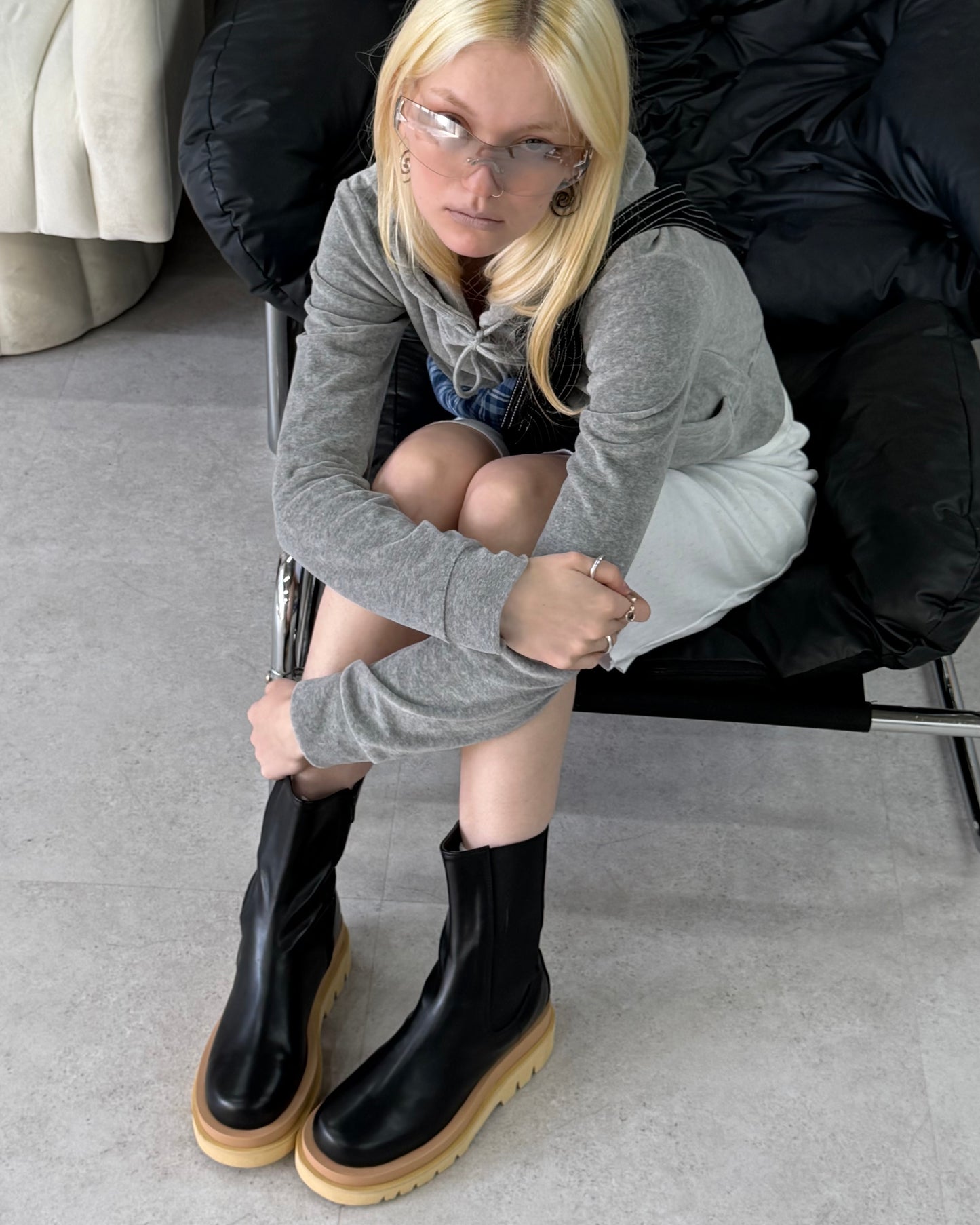 2tone sole boots