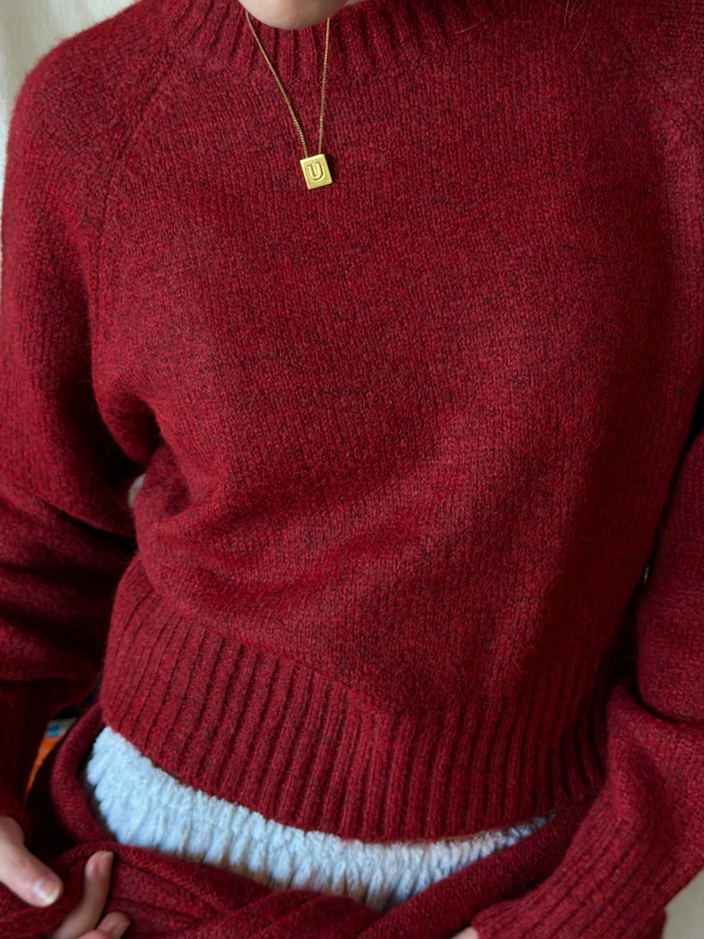Waist muffler knit