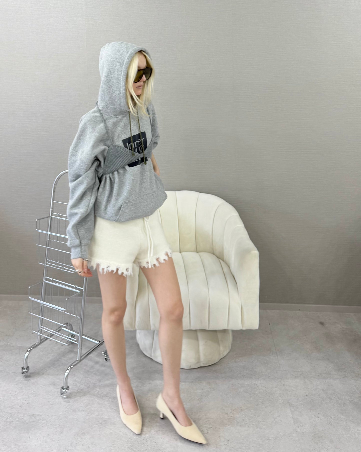 Boro knit pants
