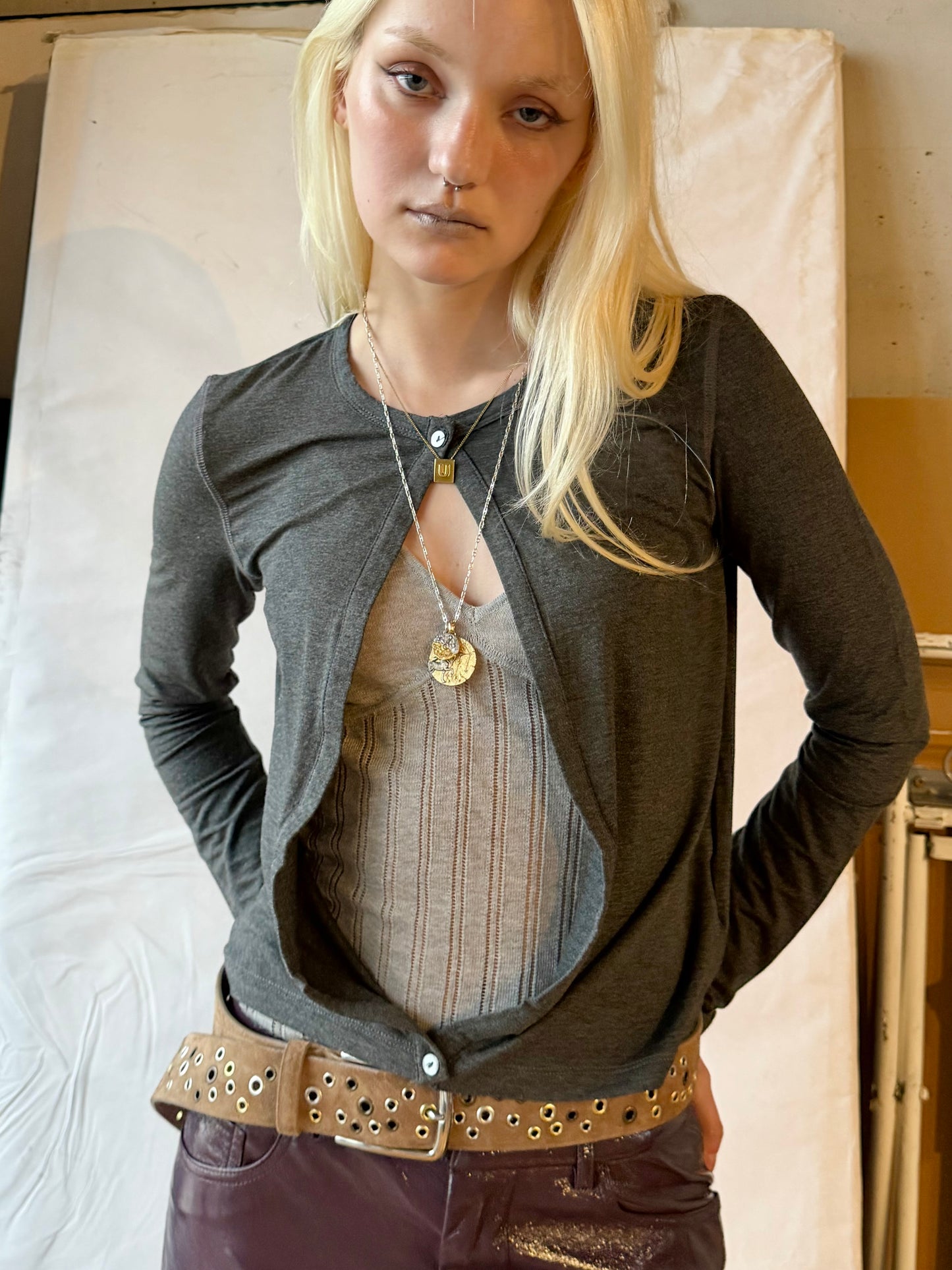 Diamond Hole Cardigan