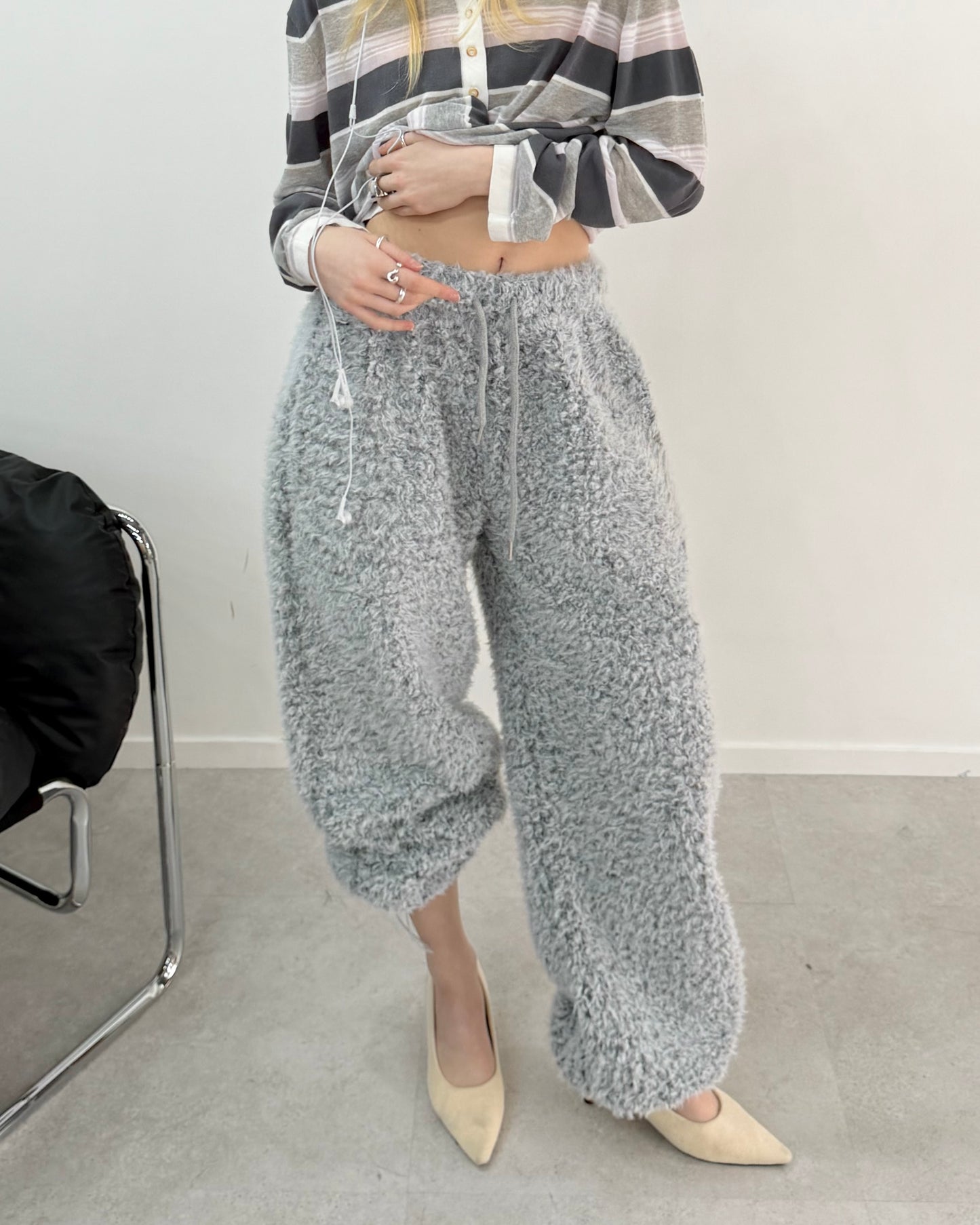 Fluffy relax pants