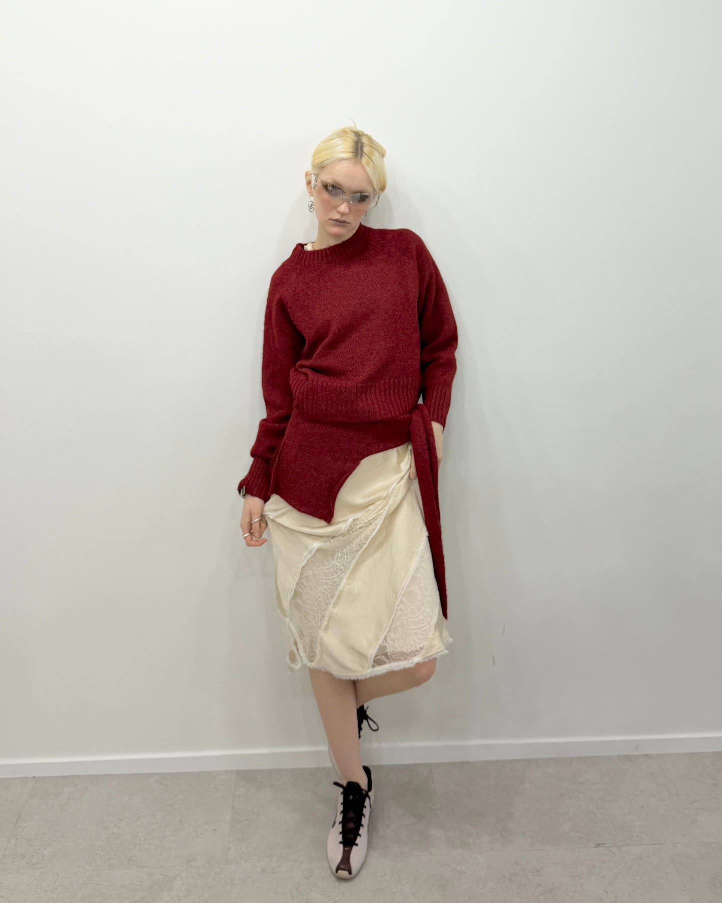 Waist muffler knit
