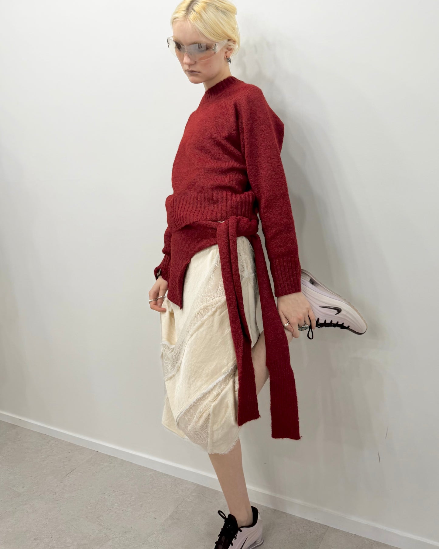 Waist muffler knit