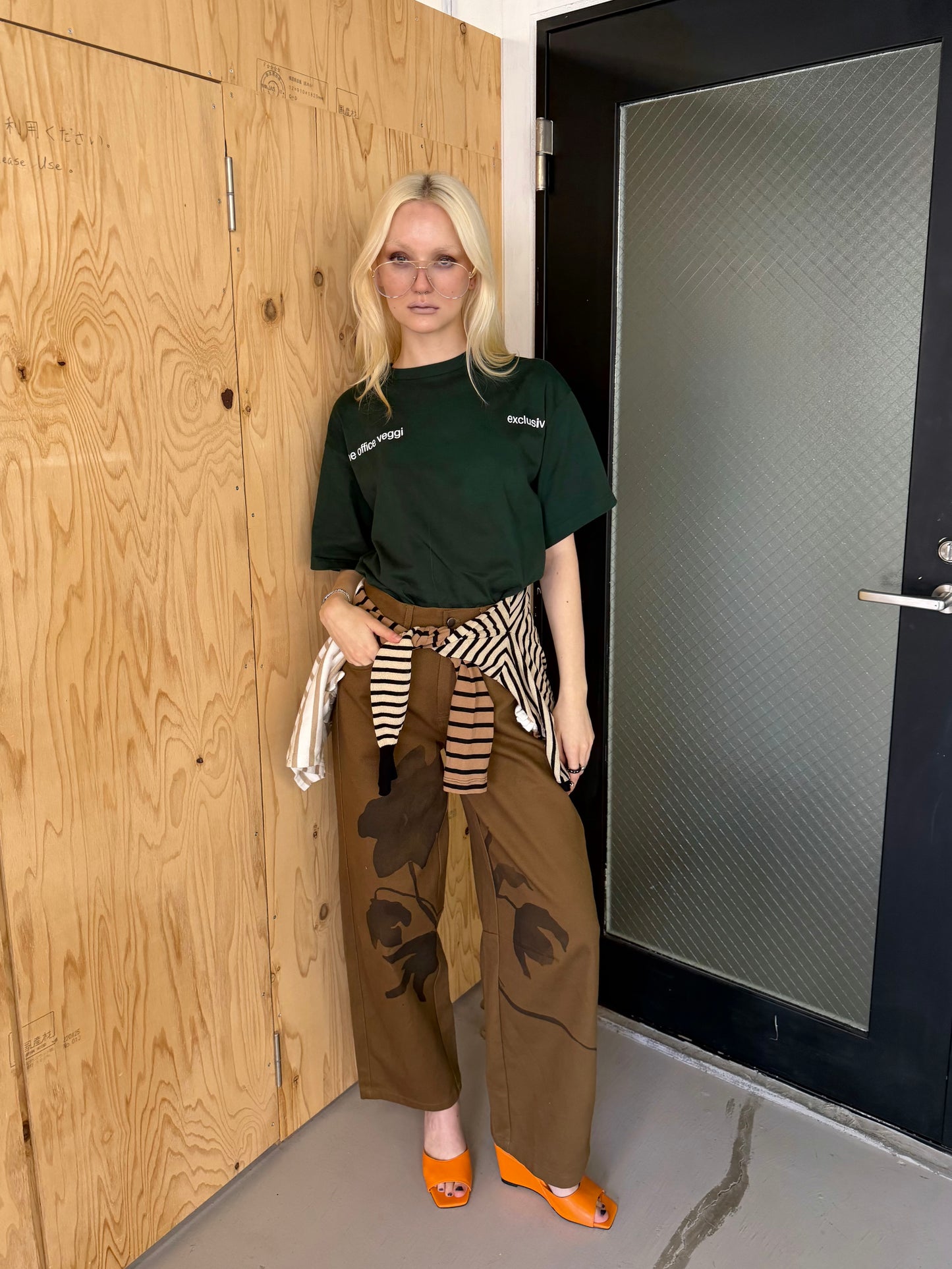 Garden denim pants