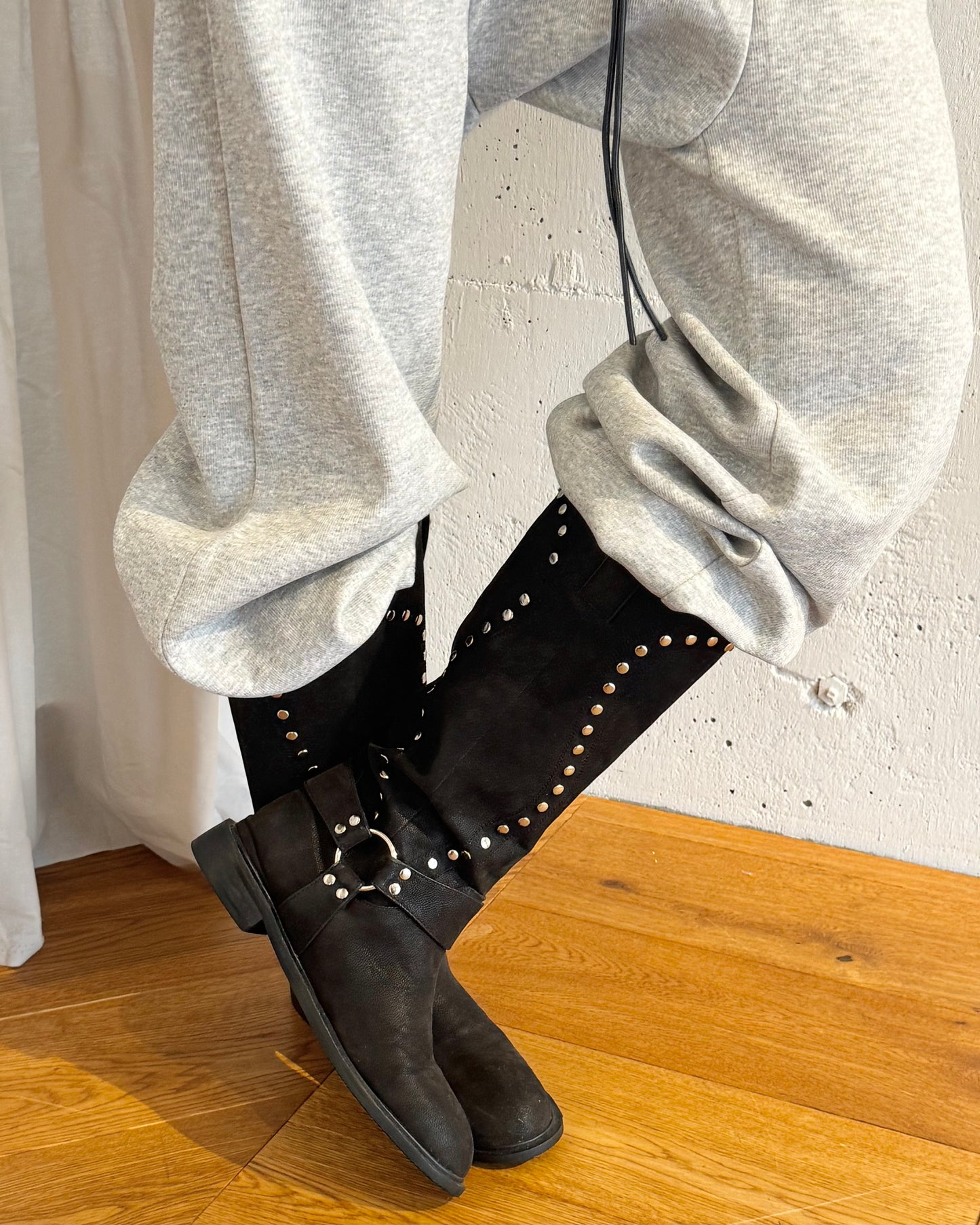 【10末再入荷予定】Studs long boots