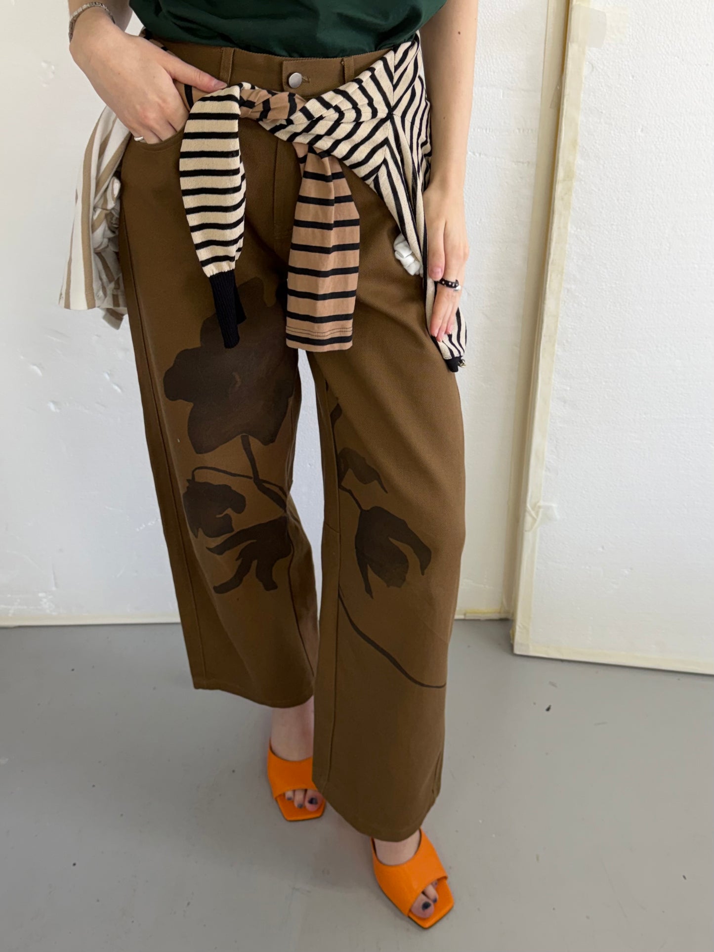 Garden denim pants