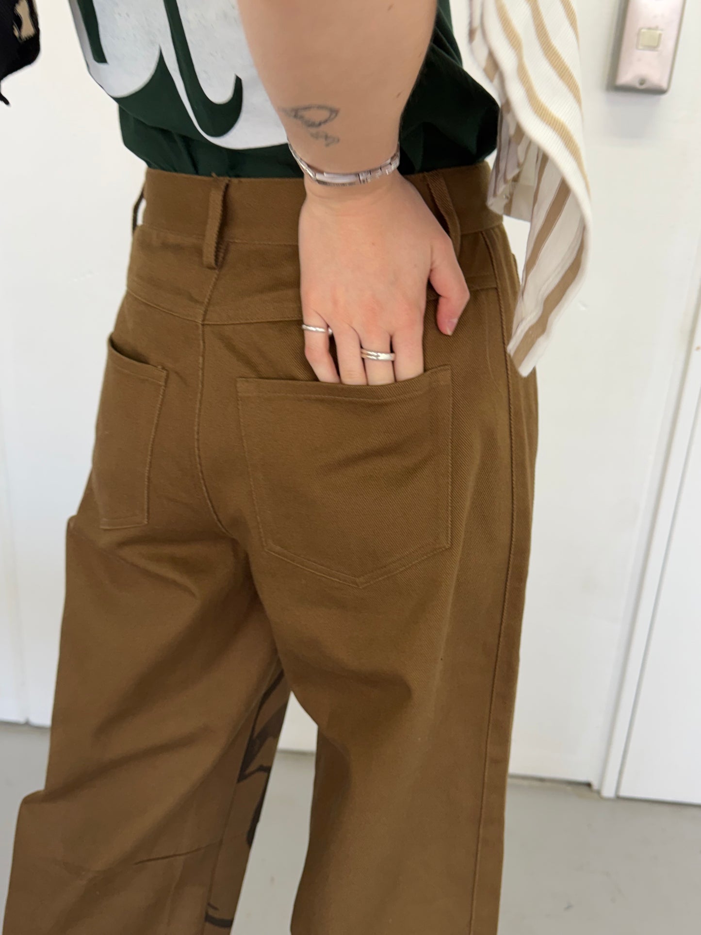 Garden denim pants