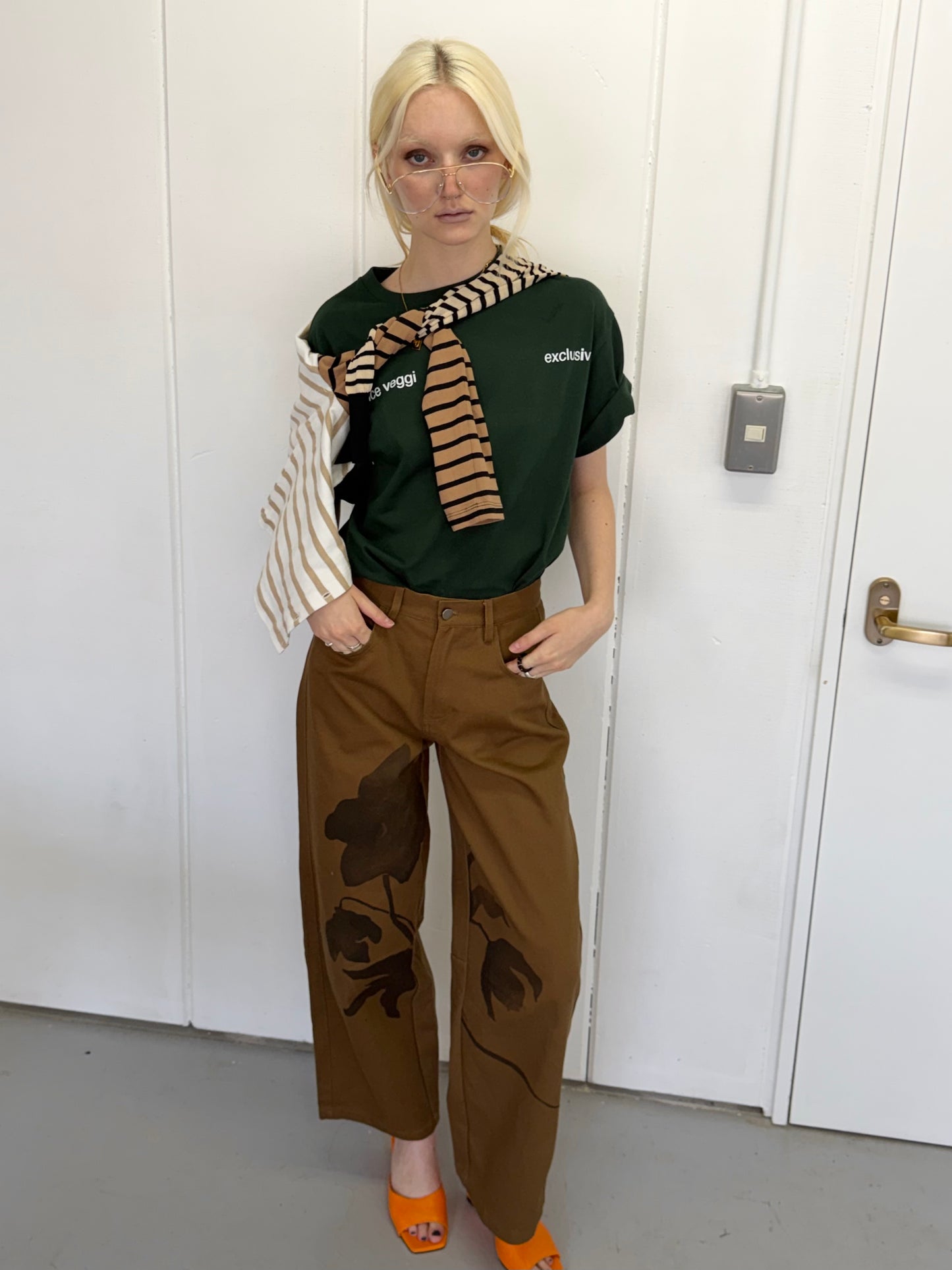 Garden denim pants
